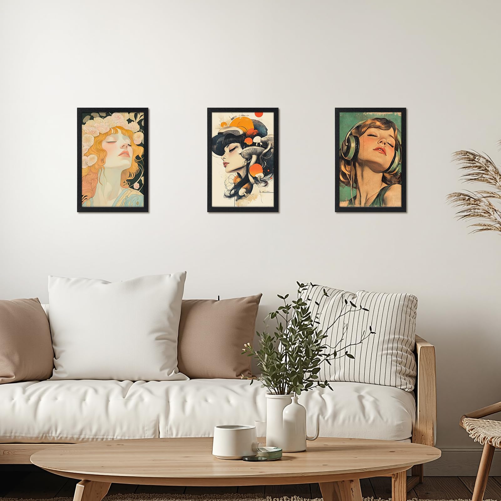 Marco 20x30, Portafoto de Mesa o Pared, Perfecto para Casa y Oficina, Set de 15 Marcos 30x20 de MDF en Negro