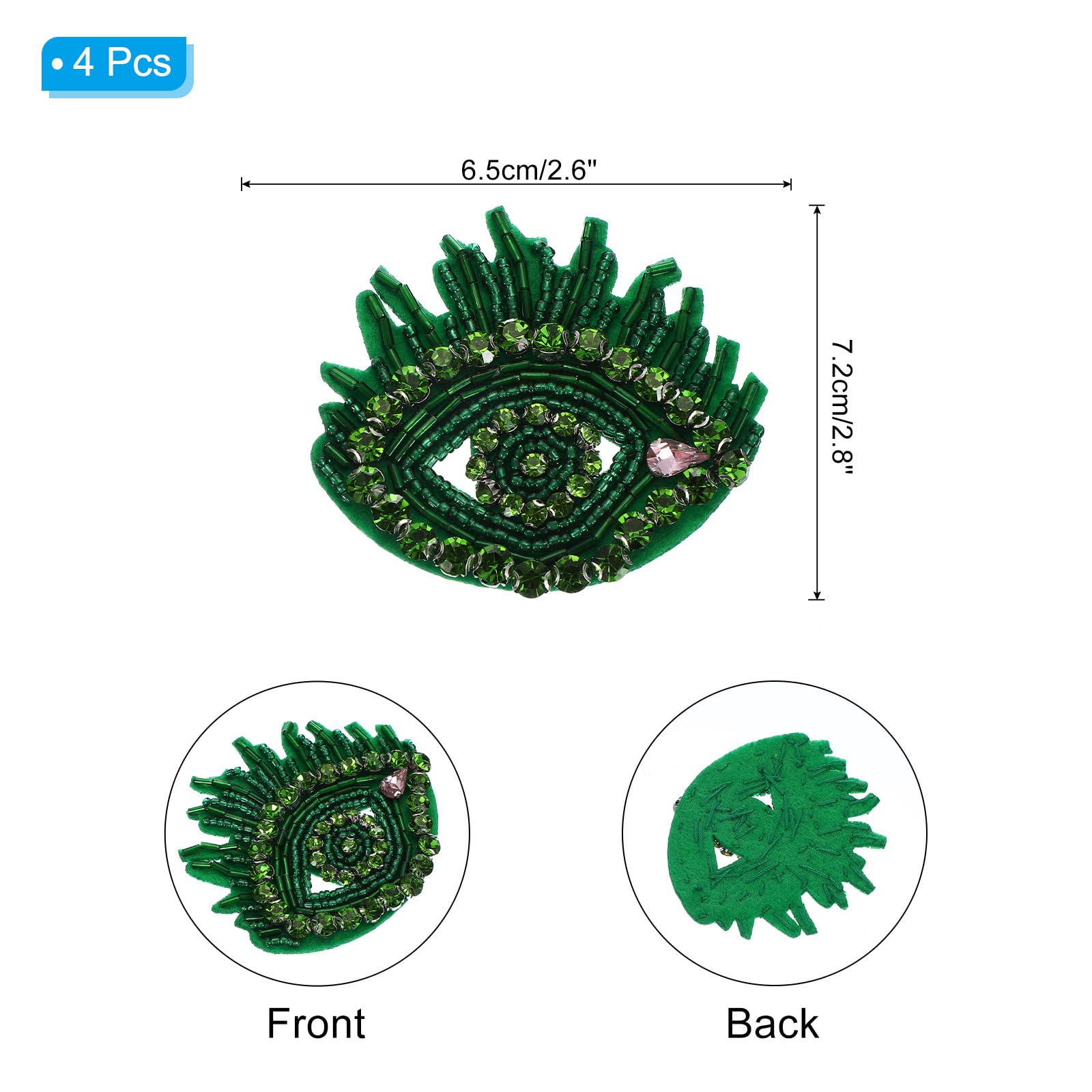 PATIKIL Evil Eyes Rhinestone Patches - Image 2