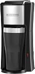 Cafetière à portion unique BLACK+DECKER, comprend une tasse de voyage lavable au lave-vaisselle (16 oz), CM618C Noir