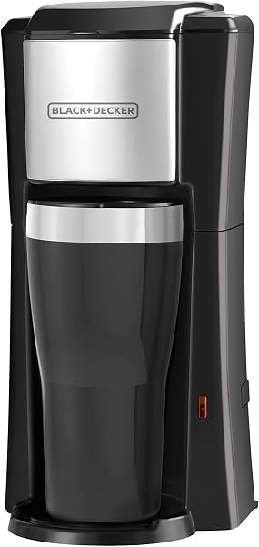 BLACK+DECKER CM618C Single Serve Coffee Maker, Black - 1