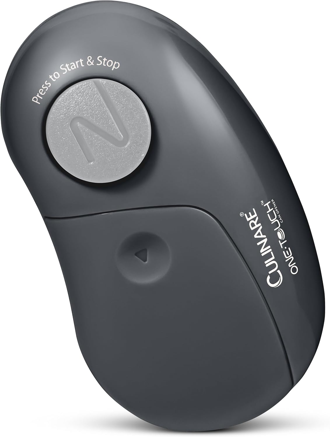 Culinare One Touch Electronic Tin Opener, Grey, Plastic/Stainless Steel, Automatic Can Opener, Battery Operated/Hands-Free Use/Magnetic Lid Removal, Batteries Not Included