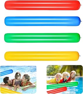 4 fideos de natación de colores, 105 cm, 35,43 en ayudas de natación para fideos de piscina, espuma para actividades acuáticas, formación de natación y diversión en la piscina, playa y fiesta