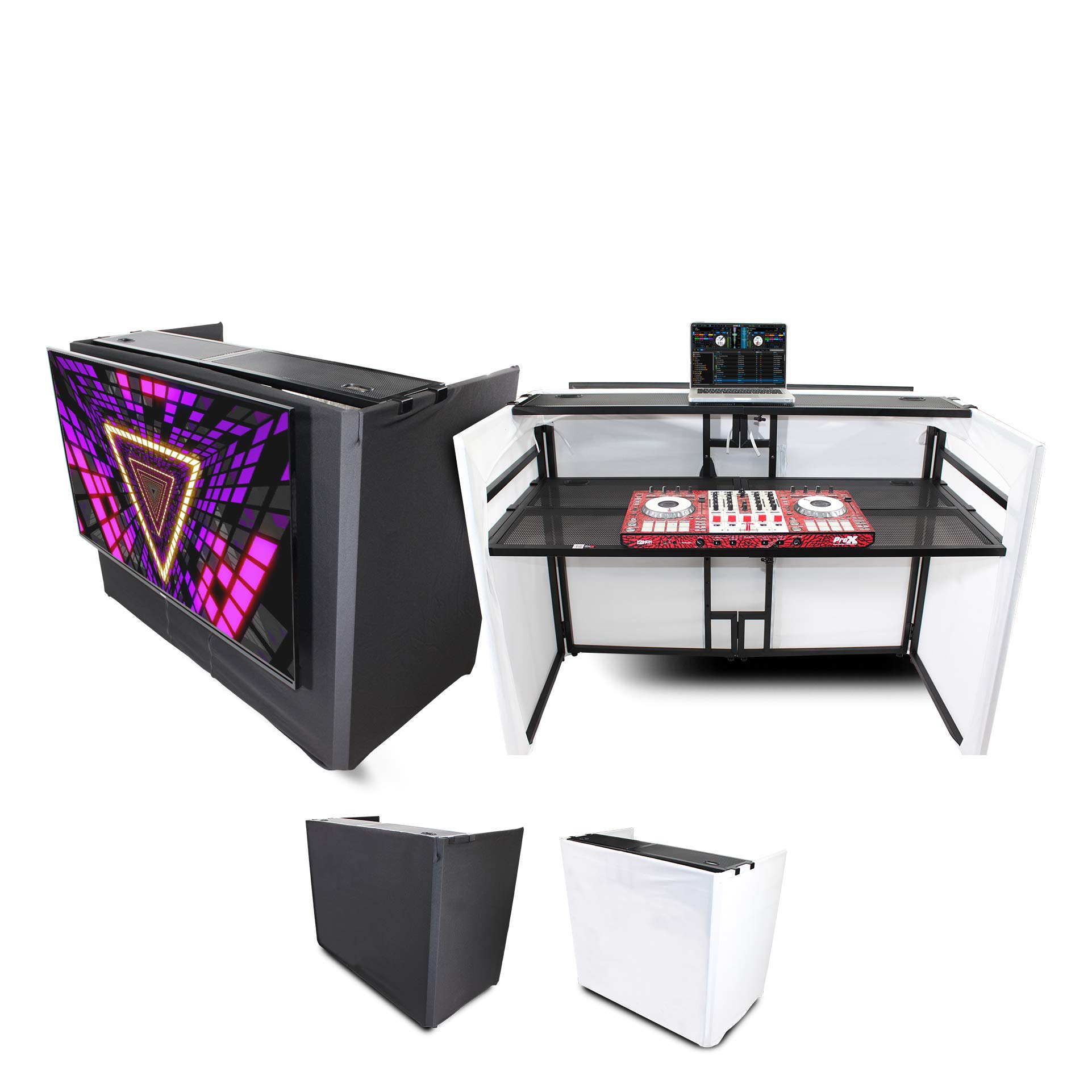 Amazon.com: Prox XF-MESA Media Portable DJ Facade Table Station w