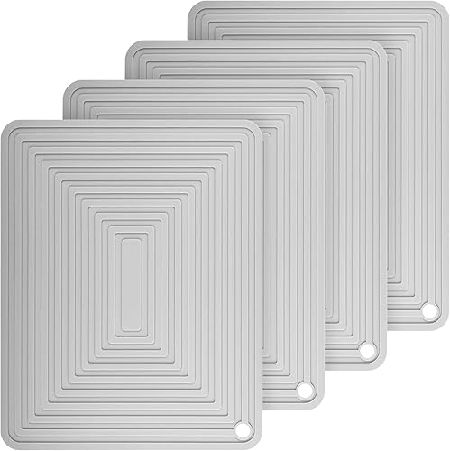 Miniatura 10 de Salvamanteles de silicona para platos calientes, ollas y sartenes, almohadillas calientes flexibles para cocina, tapetes de silicona