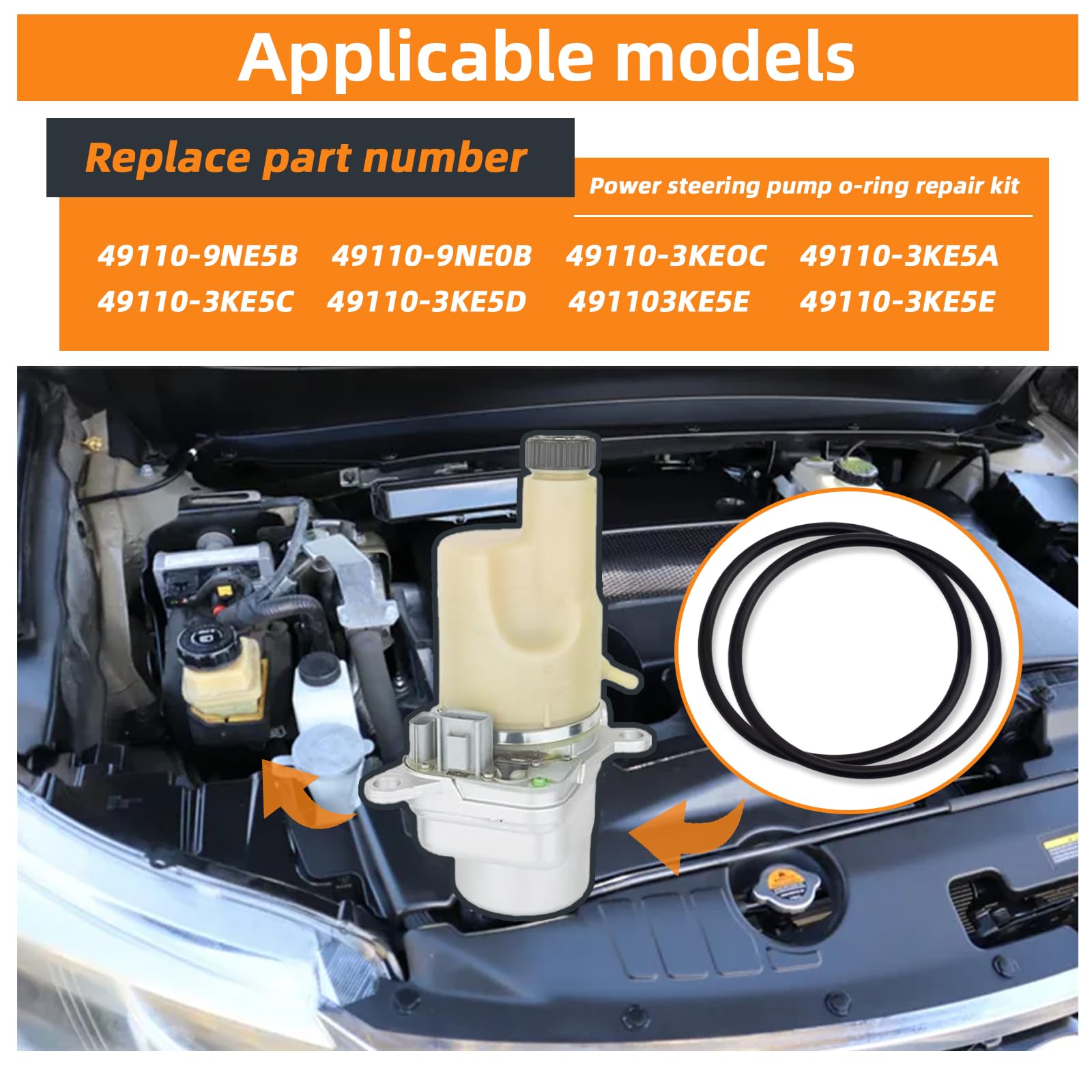 Amazon.com: Power Steering Pump O-Ring Repair Kit for 2013