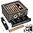 Tesonway Cigar Humidor,Cedar Wood Humidor Cigar Box,Glass Top Desktop Humidor with Digital Thermo-Hygrometer, Humidifier, Divider, Accessories Drawer and Combination Lock,Cigar Gift for Men