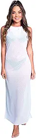 Saída De Praia MVB Modas Longa Banho Vestido Moda Praia