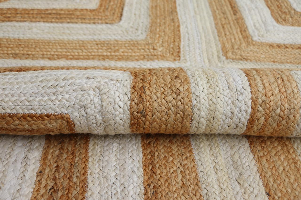 Belmont Handmade Natural Fiber Traditional Area Rug – Soft Texture, Durable Weave, Decorative Rug for Living Room & Bedroom