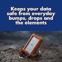 Vista 3 de Mini disco disco duro portátil LaCie Rugged USB 3.0 , Anaranjado