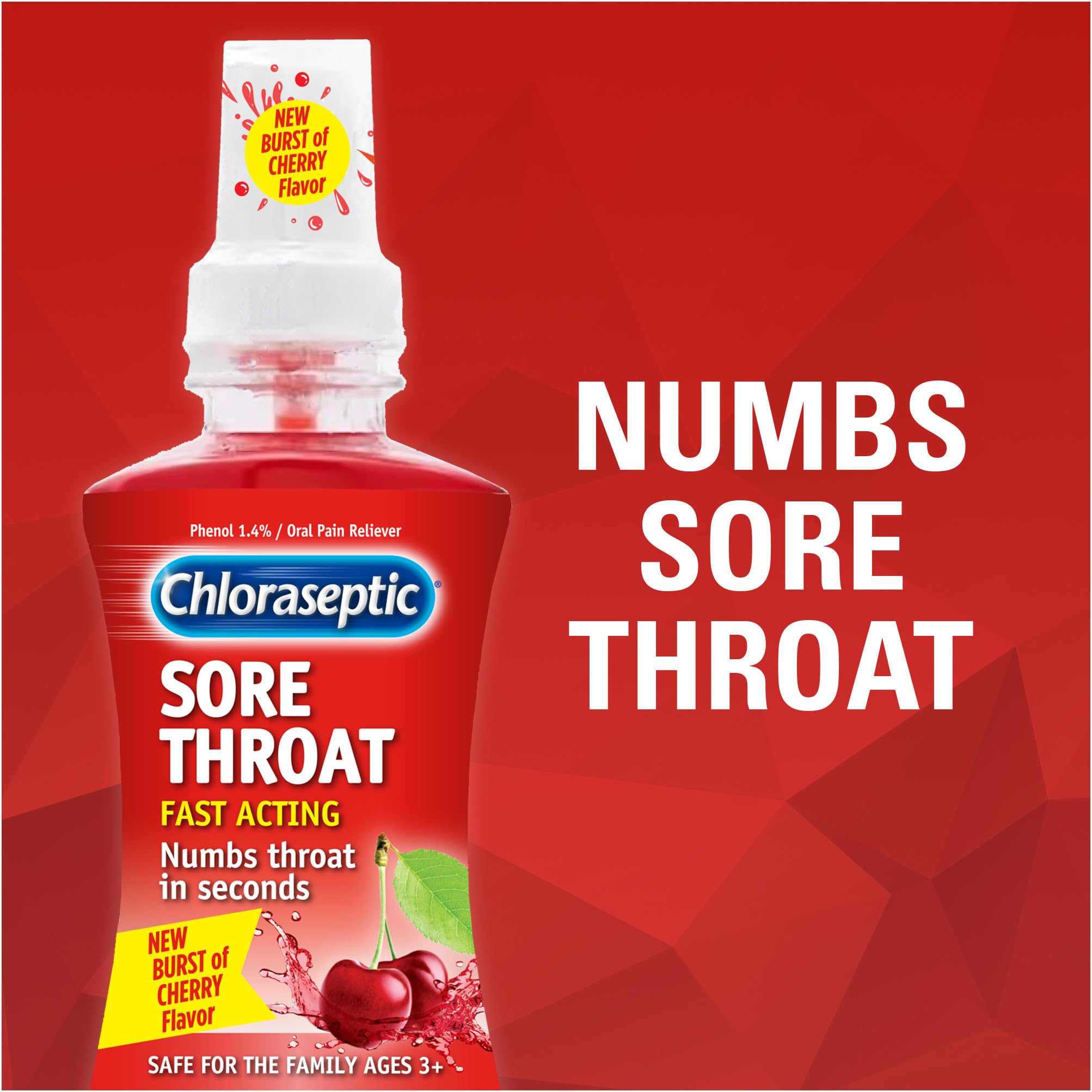 Chloraseptic Sore Throat Spray, Sugar-Free Cherry, 6 Fl Oz — Amazon image 5