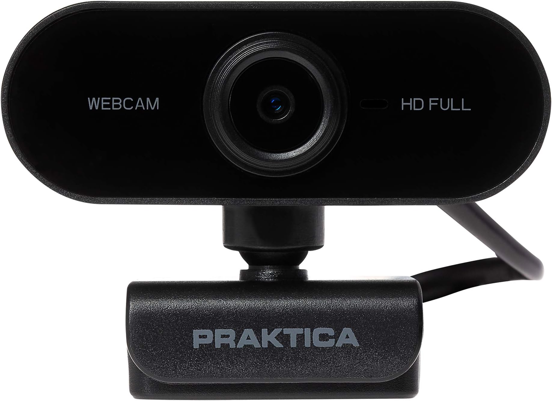 Praktica 1080P Full HD Webcam with Microphone - Auto Focus, Tripod Mount, Privacy Cover, Plug & Play USB Camera Compatible with PC Desktop Laptop Windows Mac Linux Zoom Skype Teams VoIP