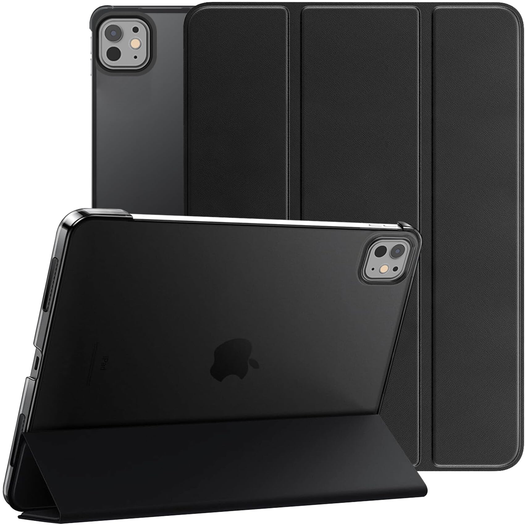 Robustrion Cover for iPad Pro 13 inch M4 Cover Case, Trifold Flip Cover for iPad Air 13 inch with Tranparent Back [ Auto Sleep Wake Support] - Black (B0D9LLKM87) Amazon Price History, Amazon Price Tracker