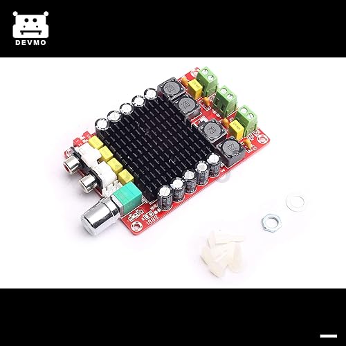 Miniatura 2 de DEVMO TDA7498 100W + 100W Dual Channel Class D Amplificador de audio, DC 24V Módulo de amplificador de potencia estéreo digital para 8 Home Theater
