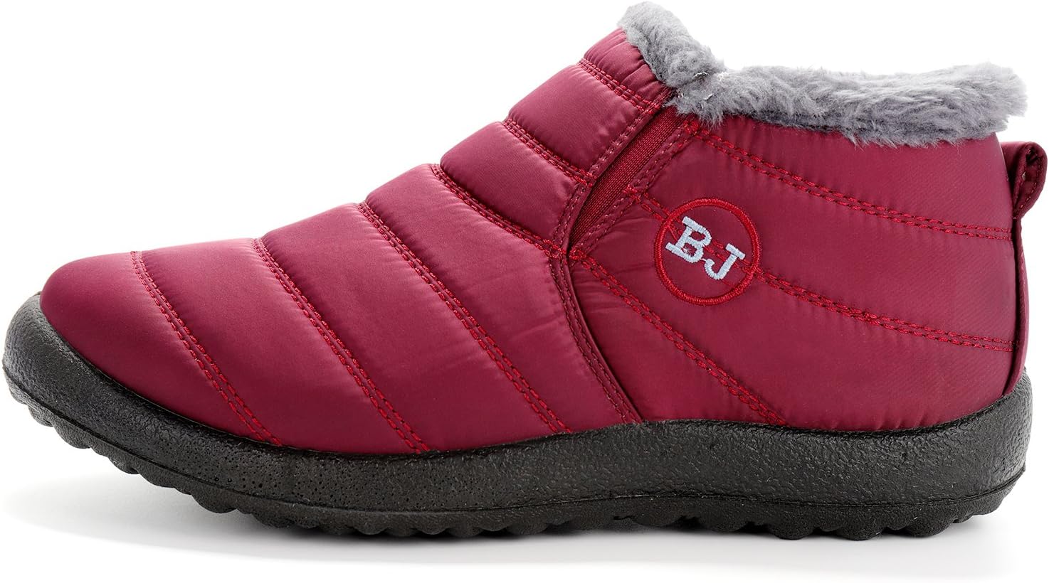 Womens Snow Boots Winter Warm Booties Fur Lined Anti-Slip Ankle Boots Outdoor Slip On Waterproof Booties Comfortable Warm Shoes - Image 2