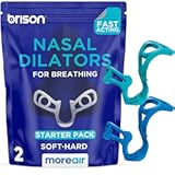 Brison Nasal Dilators - Nose Vents Opener for Better Breathing and Adults for Sleep and Activity Improves Airflow - 2pcs Soft-Hard