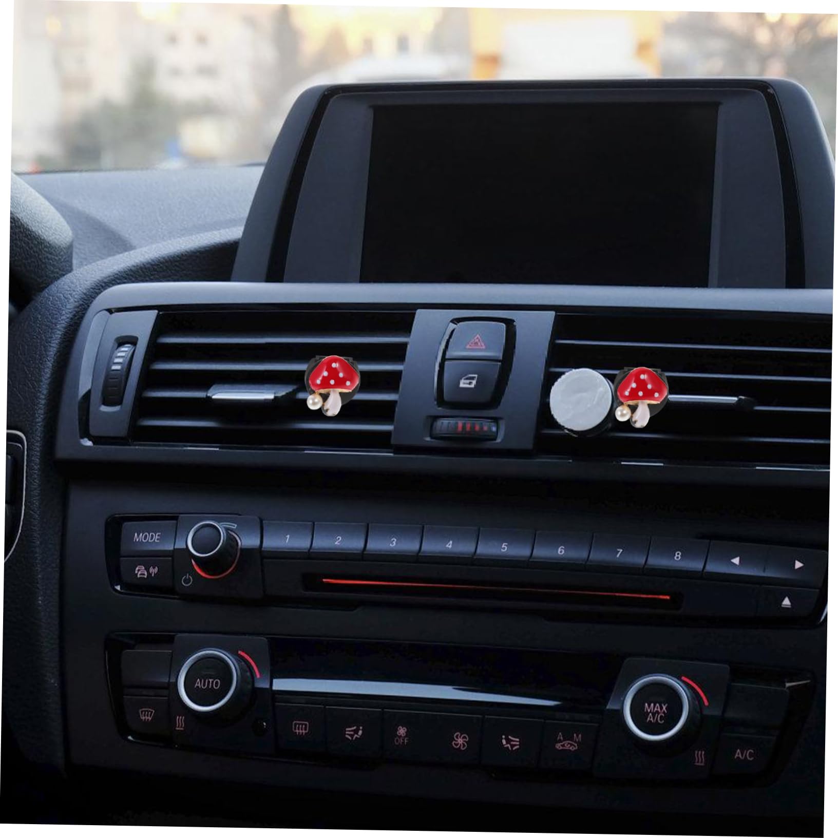 Cabilock 5 Set Clip Decorativa per Bocchetta Aria Auto da Fungo Profumatore per Interni Auto Facile da Installare E Versatile per Ogni Occasione 4 Pezzi*5