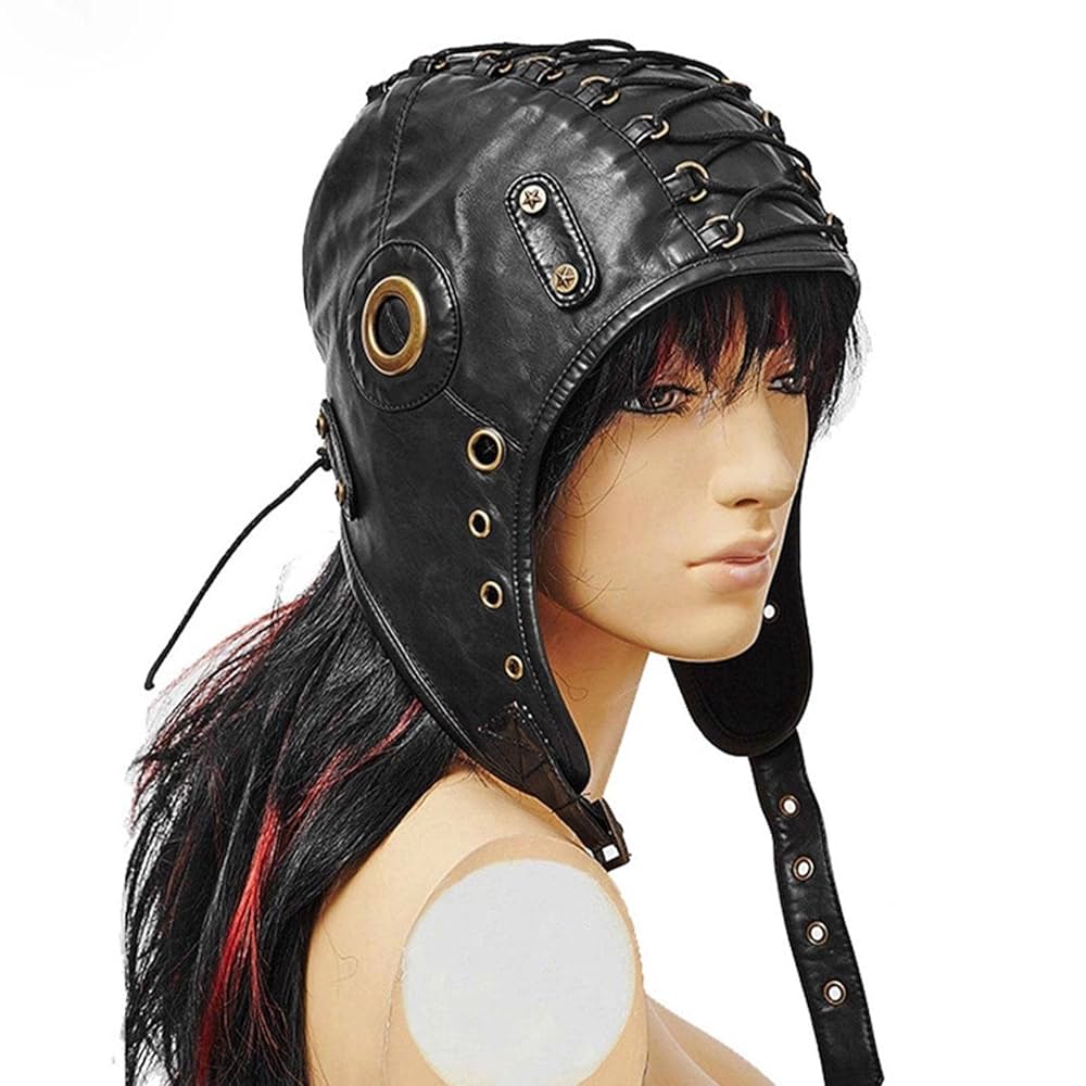 スチームパンク ブラック ハット アメリカ製 レア　希少　コスプレ　レザー スチームパンク ブラック ハット アメリカ製 レア 希少 コスプレ