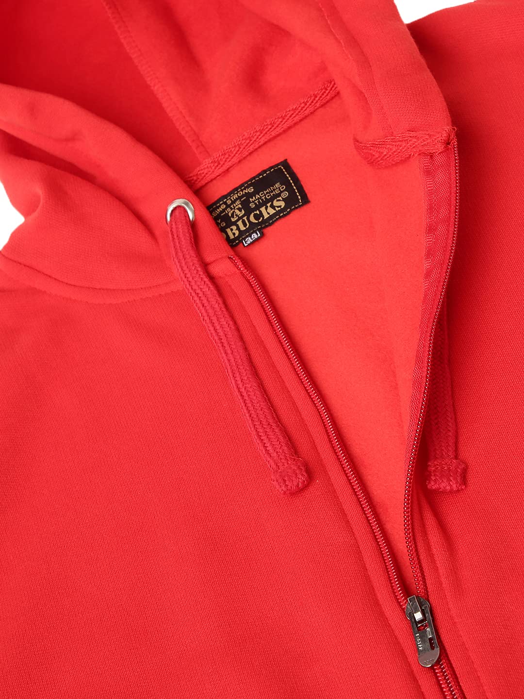 ADBUCKS Girl's Rich Cotton Full Sleeves Zipper Regular Fit Jacket With Hoodies (Plus Size Also Available) (11-12 Years, Red) 3