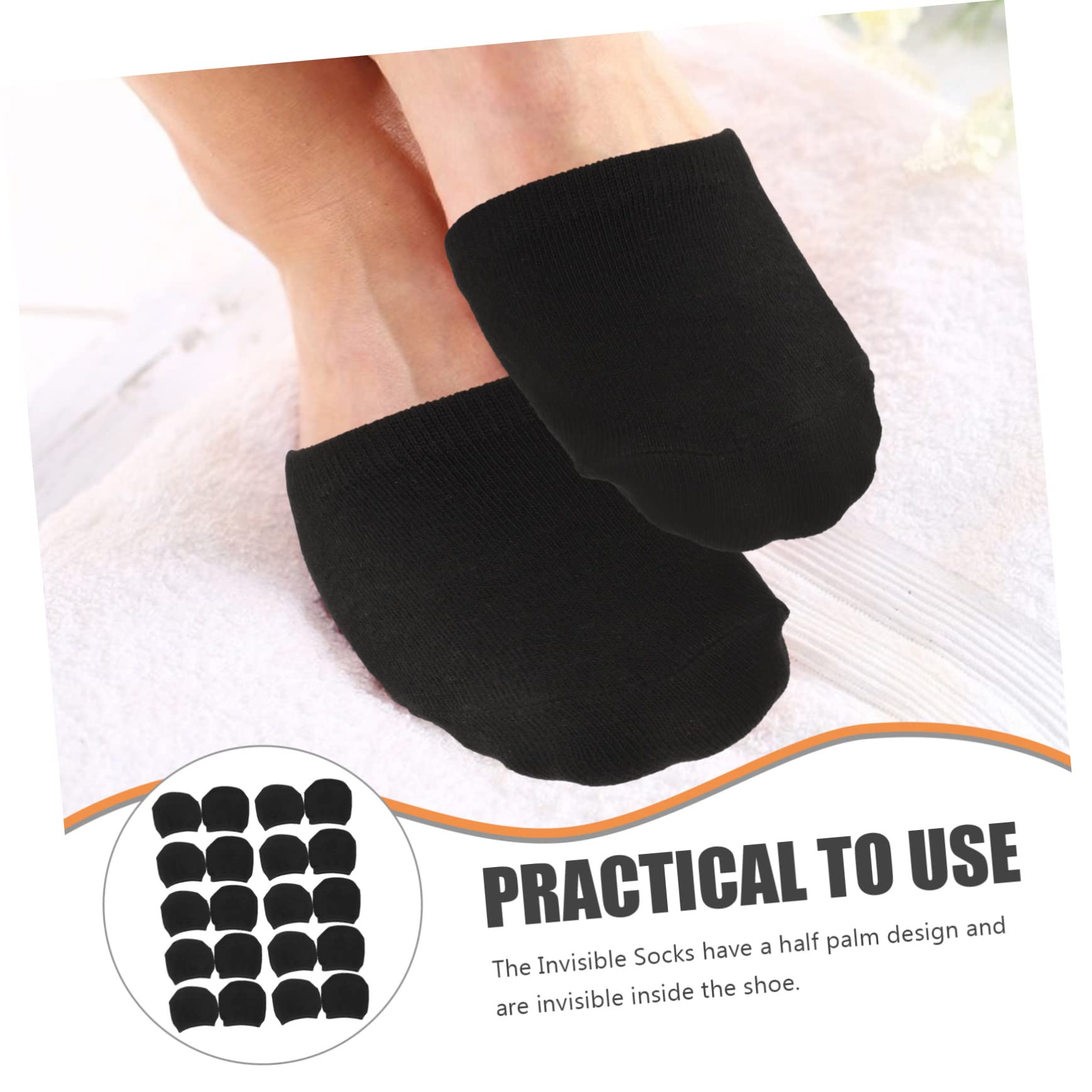 ABOOFAN 40 Paar Für Mit Für Vorfußpolster Damensocken Transparente Zehenabdeckung No Show Schutz Absorbieren