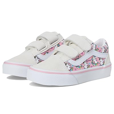 Vans Kids Old Skooltm V (Little Kid) Kids Shoes Ballet Skaticorn Marshmallow/Pink