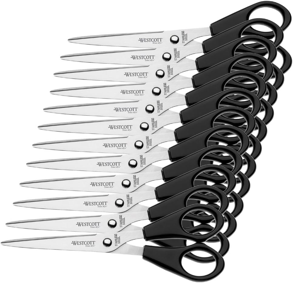 4 Paires De Ciseaux Pro En Acier Inox Revêtu Titane – Poignée Confort – Gris/noir – Pour Tout Couper à La Maison - 6