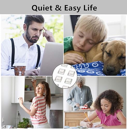 Vista 13 de Protectores de pared para pomos de puerta, 12 unidades, protector de pared para pomos de puerta, topes de puerta para pared, topes de pared, tope