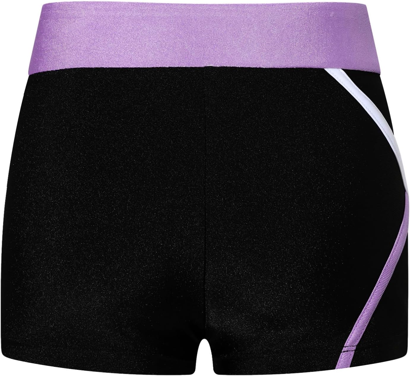 iiniim Girls Stretchy Tight Running Shorts Elastic Waistband for Track Sprint Gym Training