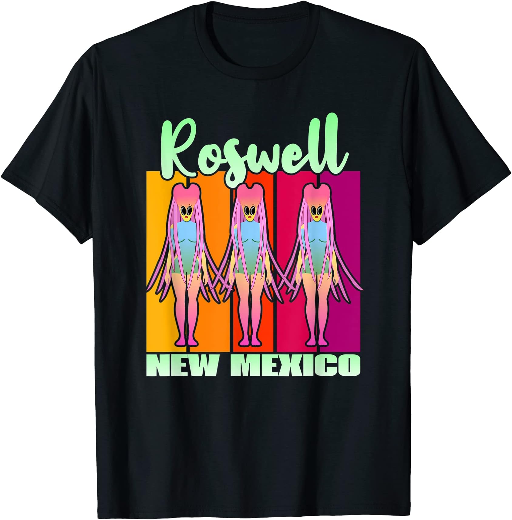 Roswell New Mexico Beautiful Alien Girls !Vintage Roswell New Mexico T-Shirt