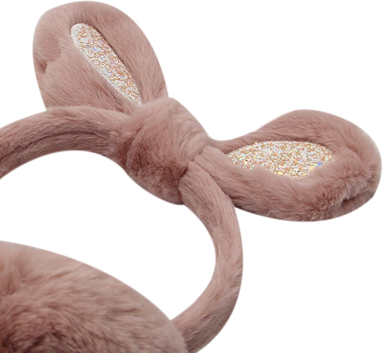 Cute Animal Earmuffs Girls Women Winter Warm Ear Covers Foldable Fur Headband Earwarmer with Sequins Cat Ears: Clothing, Shoes & Jewelry
