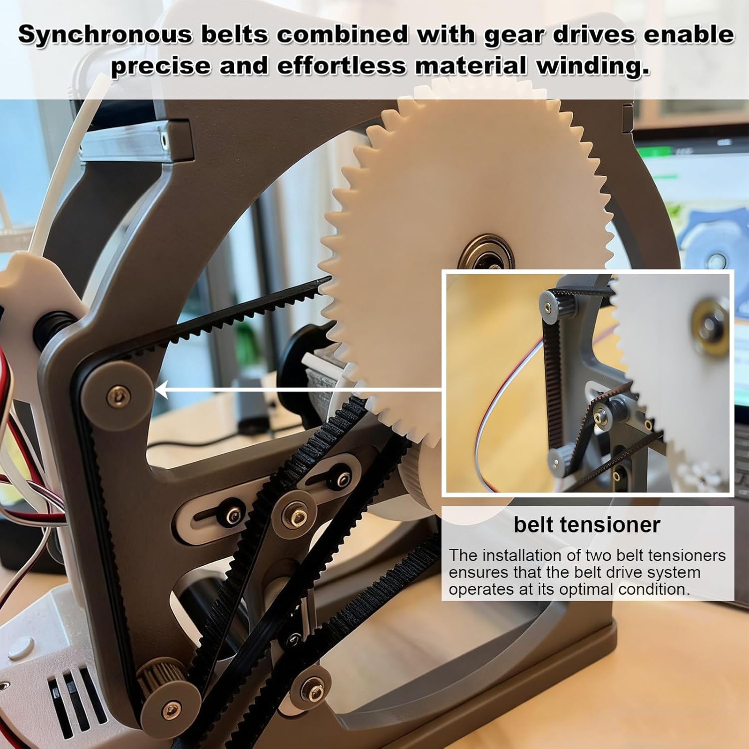 Electric Spool Winding Machine, 3D Industrial Consumable Winding Machine, With Wire Detection Sensor, Intelligent Start/Stop,Constant Tension Anti-Knotting,Suitable For Welding WireTextile Thread