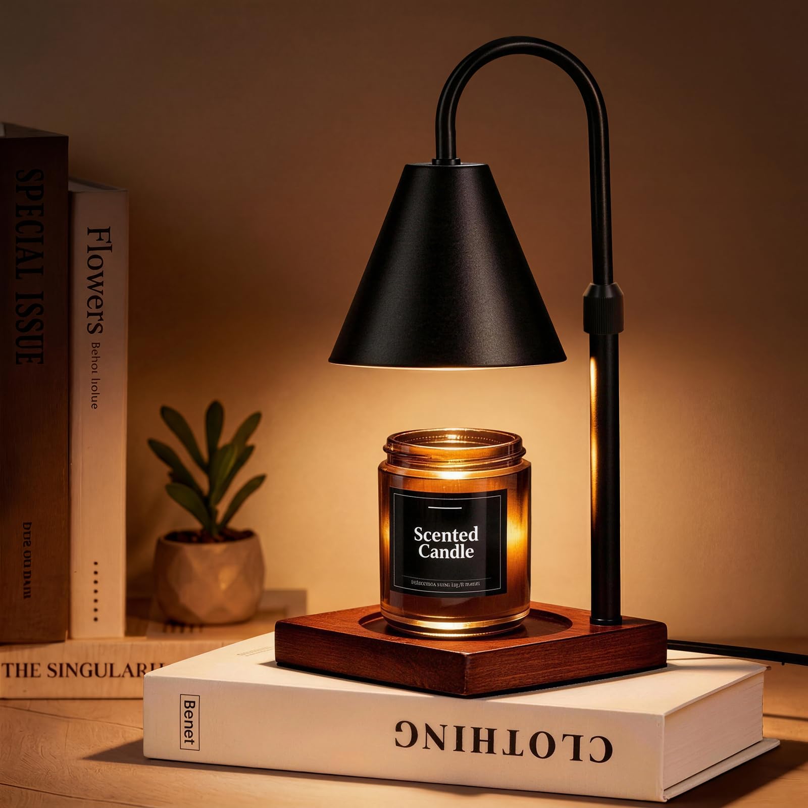 Photo 1 of Modern Candle Warmer Lamp with Timer, Dimmable Candle Lamp Warmer, Mothers Day Birthday Gifts for Women Men, Black Candle Warmer, Adjustable Candle Light Warmer, Cozy Living Room Bedroom Home Decor