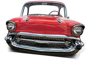 SC84 Red Car Large Stand in Cardboard Cutout Standup