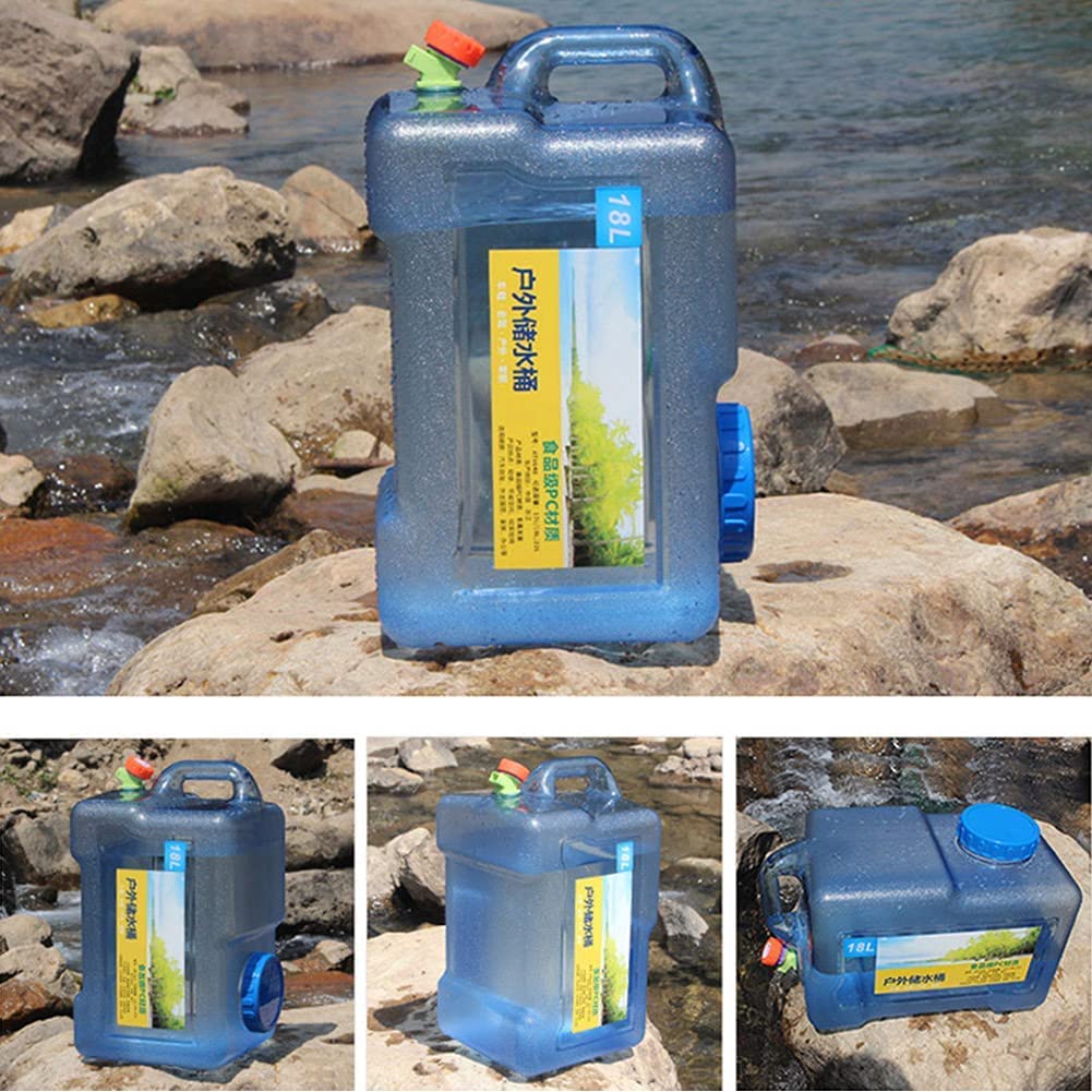 Amazon.com : YXCUIDP Water Container Safe Plastic Water Tank Quick Outflow  Free Large Capacity for Camping for Picnic(18L) : Sports & Outdoors