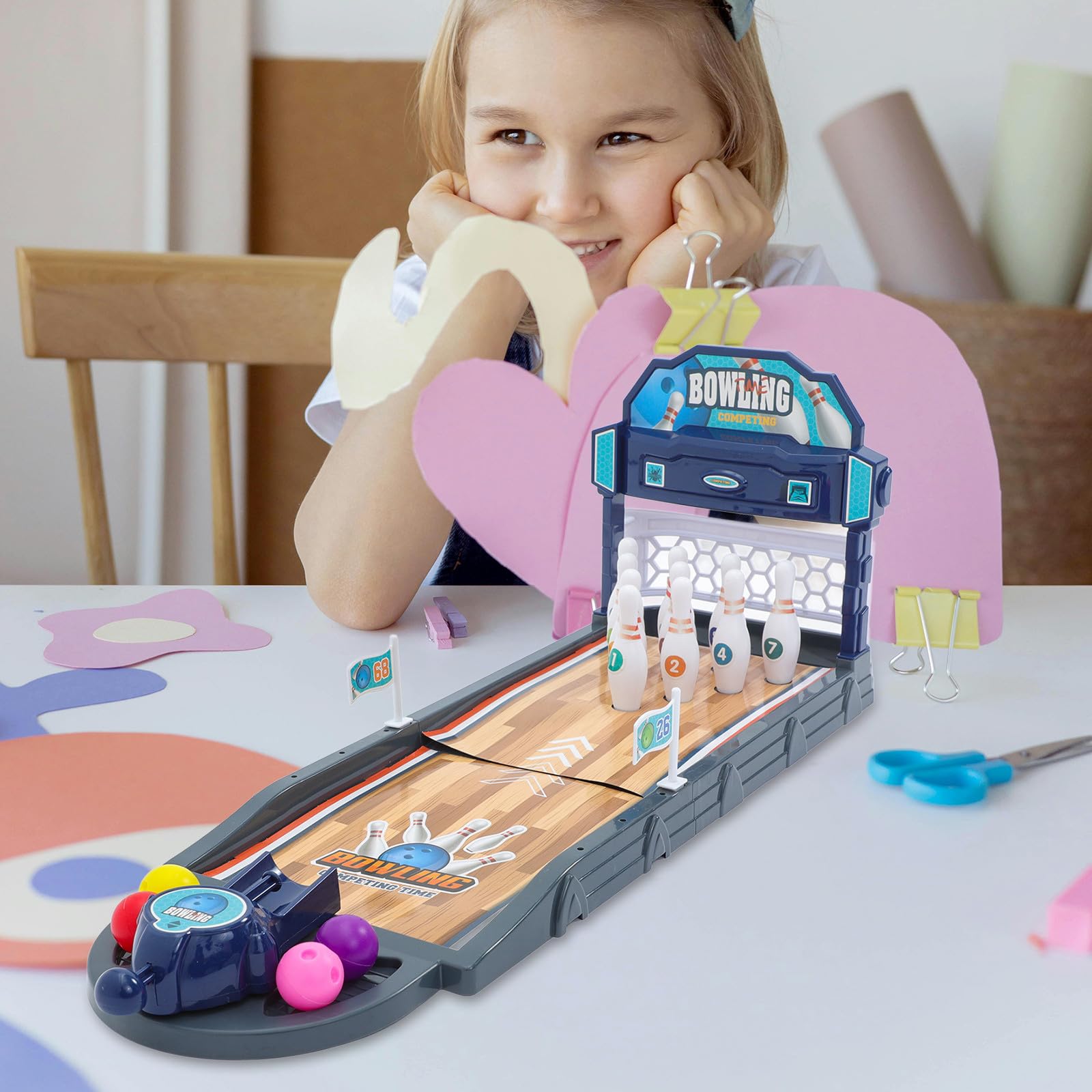 Ensemble de Jeu de Bowling pour Garçon et Filles, 1 Set Abs, D'intérieur