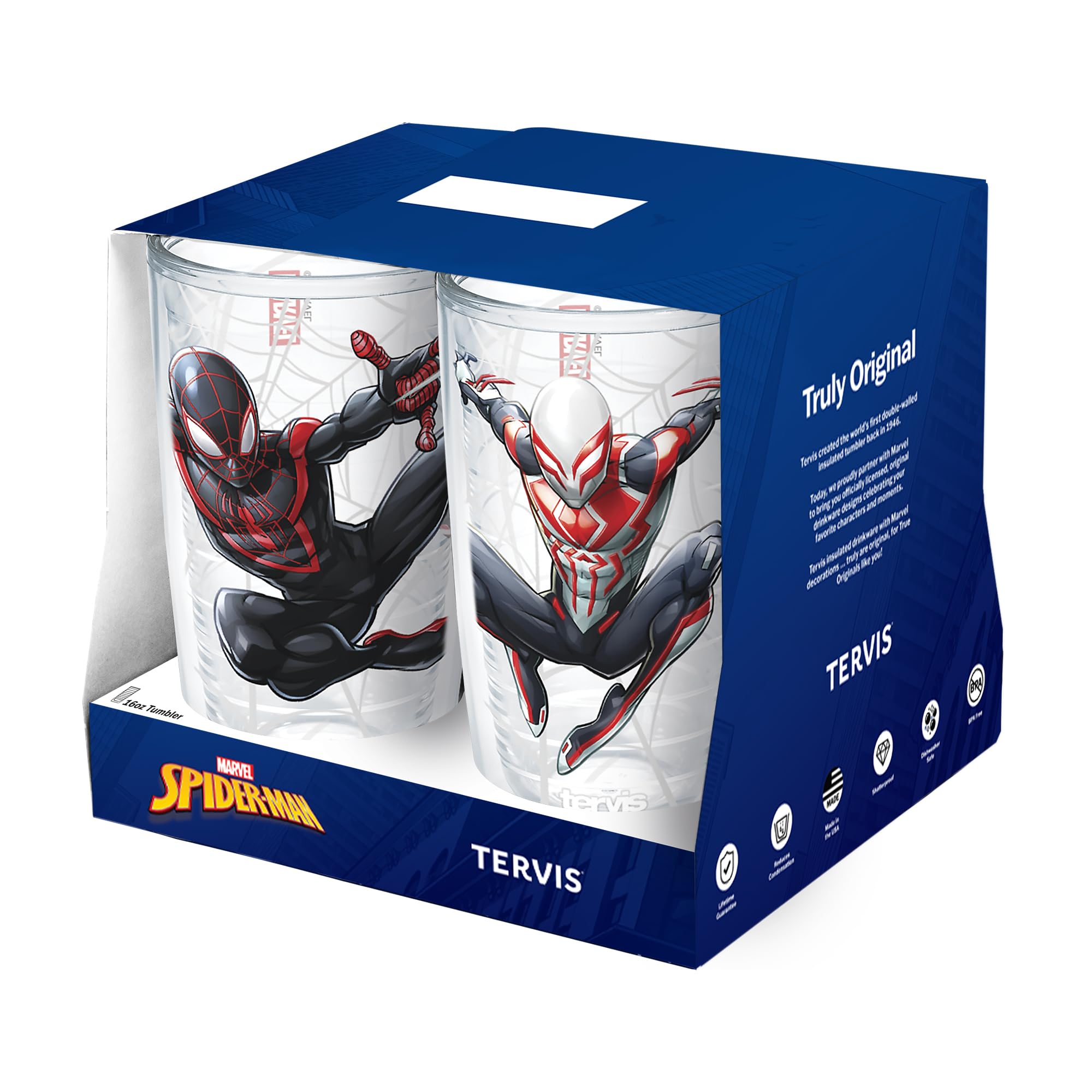 Amazon.com | Tervis Marvel Spider-Man Web-Swinging Collection Made