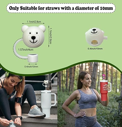 Miniatura 3 de Stanley - Paquete de 5 fundas de popote compatibles con vasos Stanley de 14 onzas, 20 onzas, 30 onzas y 40 onzas, tapas de silicona de grado