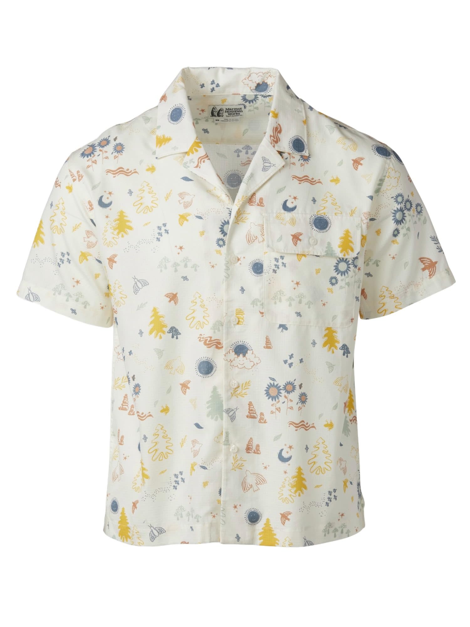 MARMOT Men's Muir Camp Novelty Short Sleeve Button-Down Shirt