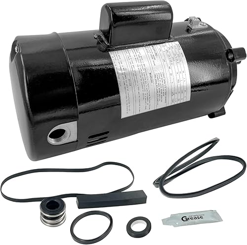 Miniatura 2 de VANPERT UST1202 Motor de bomba de piscina UP-Rated SP2615X20 Motor de bomba de piscina 2 HP con sello PS-201 115208-230V apto para bombas Hayward