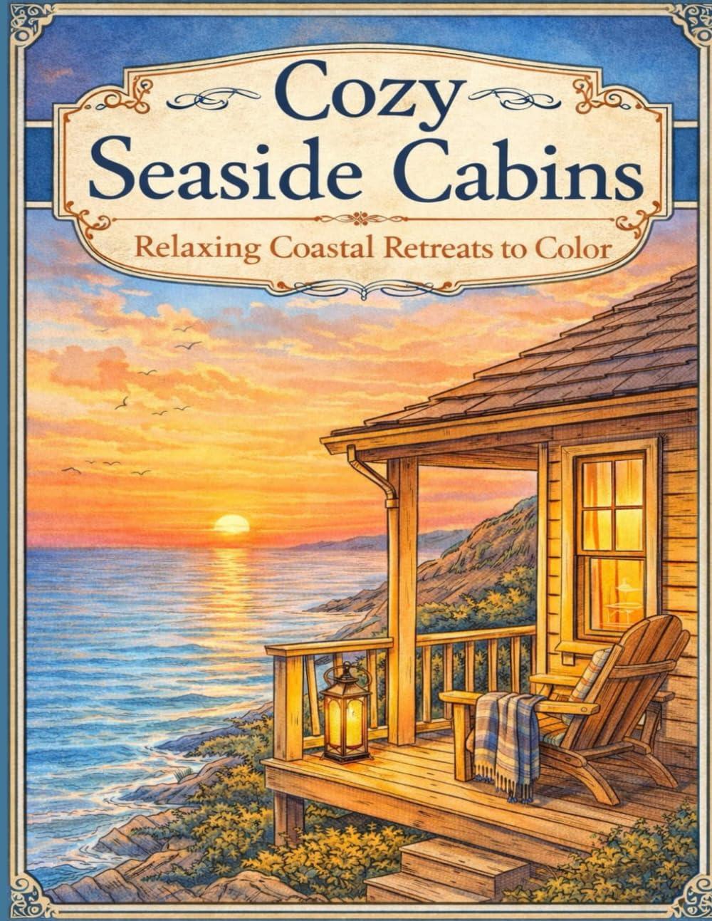Cozy Seaside Cabins: Relaxing Coastal Retreats to Color