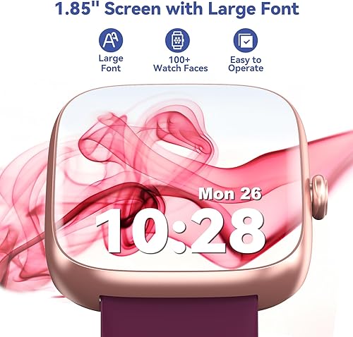 Miniatura 6 de DAVIKO Reloj podómetro, no requiere aplicación/teléfono, pantalla de 1.83 pulgadas, relojes inteligentes con podómetro, calorías y contador de