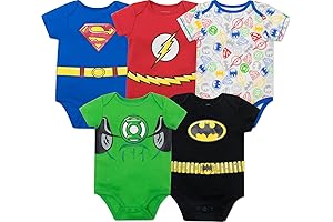 Justice League DC Comics Superhero Onesie 5 Pack