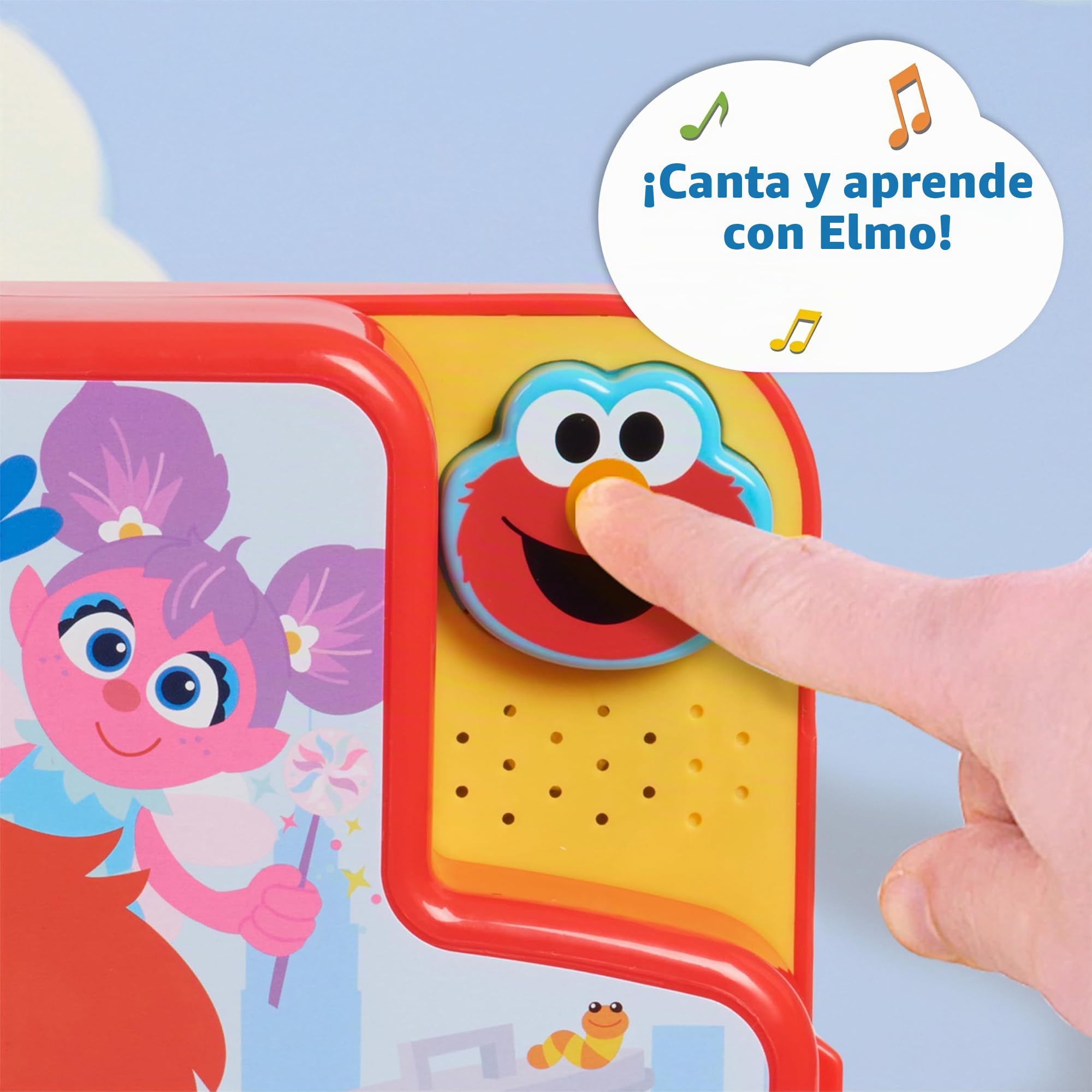 Sesame Street 57588 Elmo's Letters Bus - Tablero de Actividades para Aprendizaje y educación Preescolar, Multicolor, Mediano