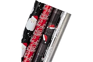 WRAPAHOLIC Christmas Wrapping Paper Roll | 4 Rolls of 30" x 120"...