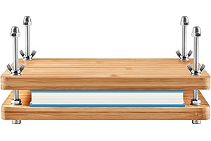 Bamboo Wooden Book Press for Binding, Portable Book Binding Press Machine