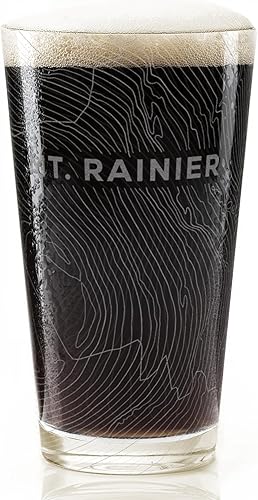 Vista 27 de BRECKENRIDGE COLORADO Engraved Pint Glass Great Ski Resort Mountain Topography Map Gift Idea!