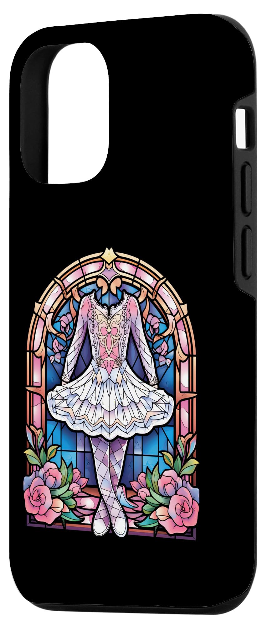 Amazon.co.jp: iPhone 15 Pro バレエダンス フローラル ステンドグラス