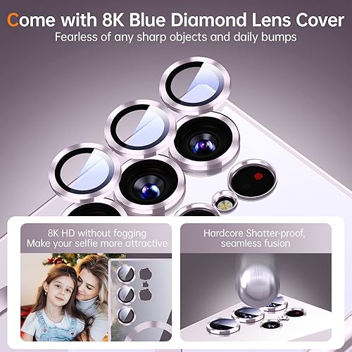 Miniatura 4 de Funda para Samsung Galaxy S23 Plus, protección completa de la cámara, compatible con MagSafe, magnética, metálica, brillante, delgada, transparente,