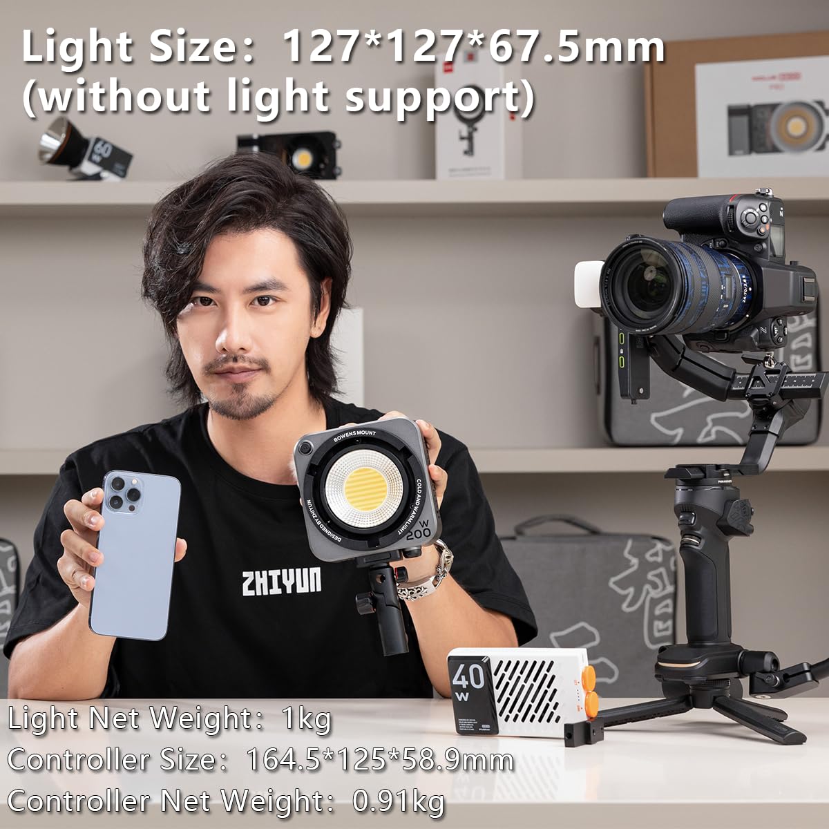 ZHIYUN MOLUS G200 収納ケース付き ZHIYUN MOLUS G200 収納ケース付き ZHIYUN ソフトボックス MOLUS