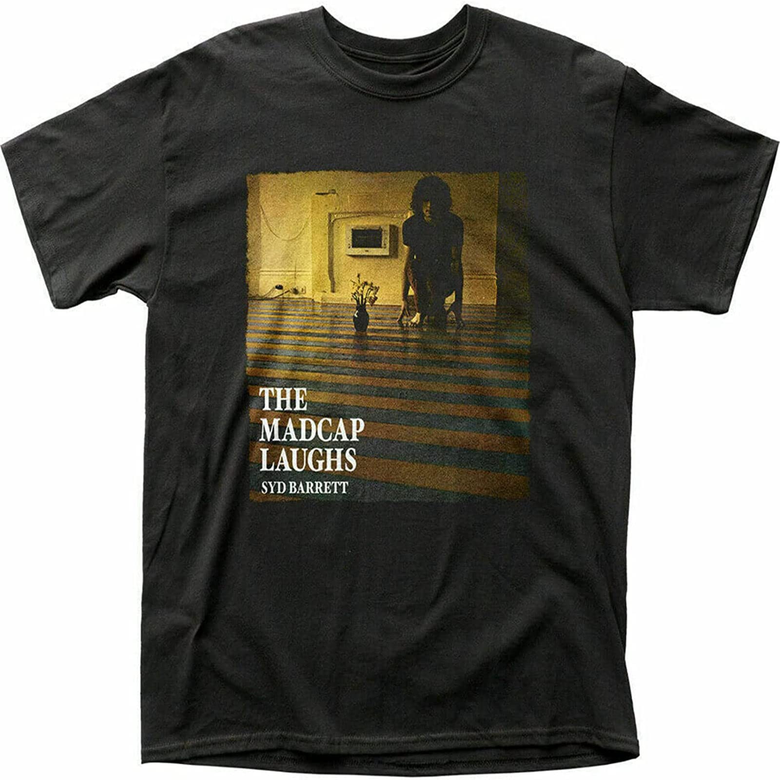 Syd Barrett Madcap Laughs T Shirt Mens Rock N Roll Band Tee Black XL