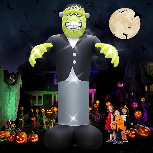 20FT Giant Outdoor Halloween Inflatables Decorations Frankenstein Blow up